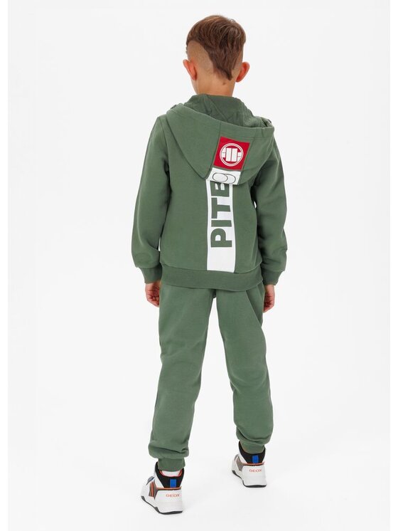 PITBULL PITBULL Bluza Hilltop Junior Zielony Regular Fit