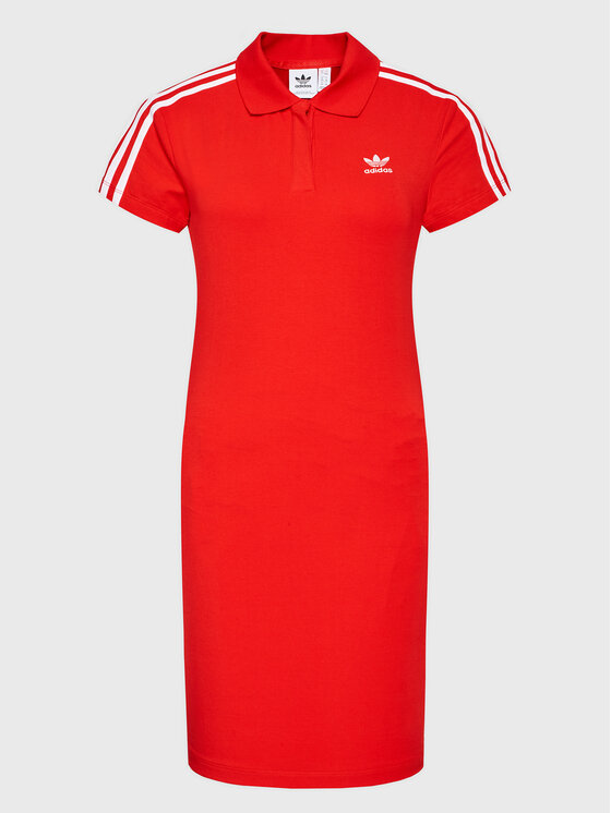 adidas adidas Igapäevane kleit adicolor Classics HM2163 Punane Slim Fit