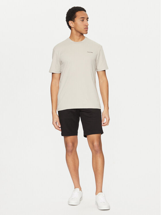 Calvin Klein Calvin Klein T-shirt Micro Logo K10K109894 Bež Regular Fit