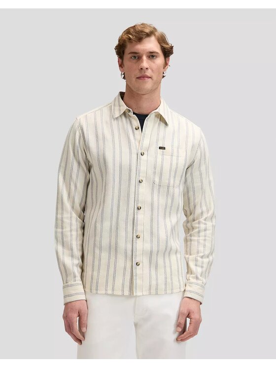 Lee Lee Koszula SURE SHIRT Beżowy Regular Fit