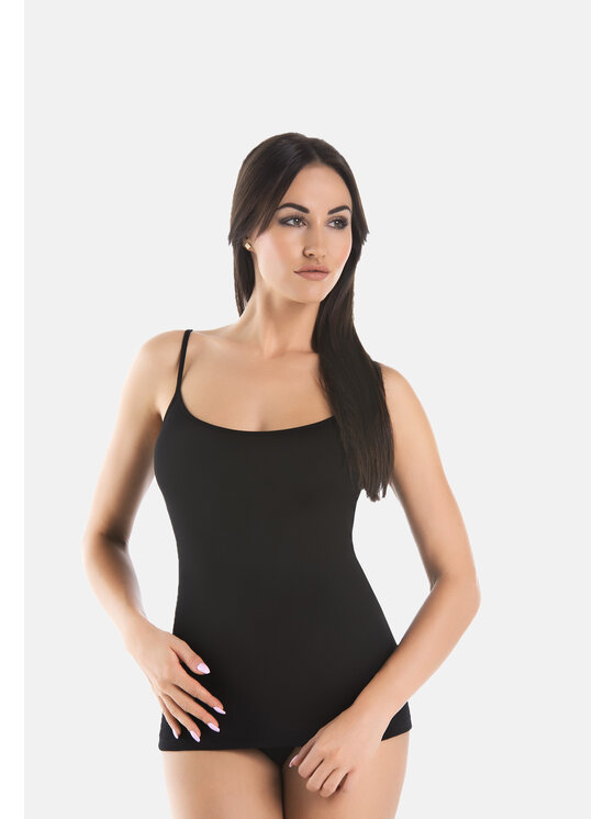 Teyli Teyli Top Koszulka na ramiączkach bawełniana Melisa Kolorowy Standard Fit