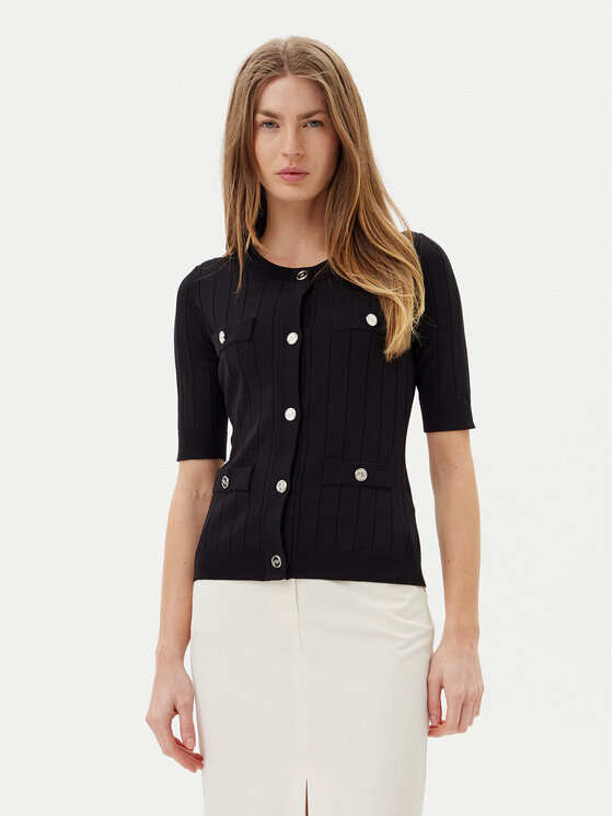 Artigli Artigli Kardigán ACMA001877 Fekete Regular Fit