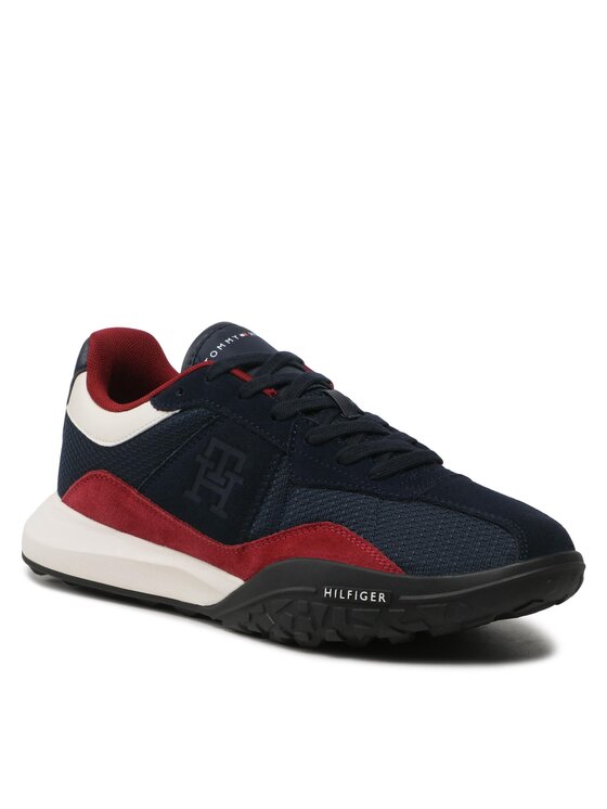 Sneakers Tommy Hilfiger Retro Modern Runner Mix FM0FM04363 Bleumarin