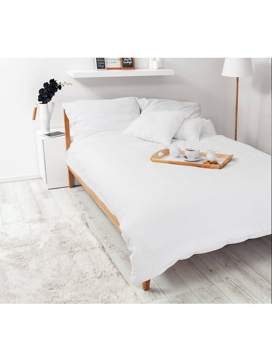 White pocket White pocket Komplet pościeli perkalowa Biały