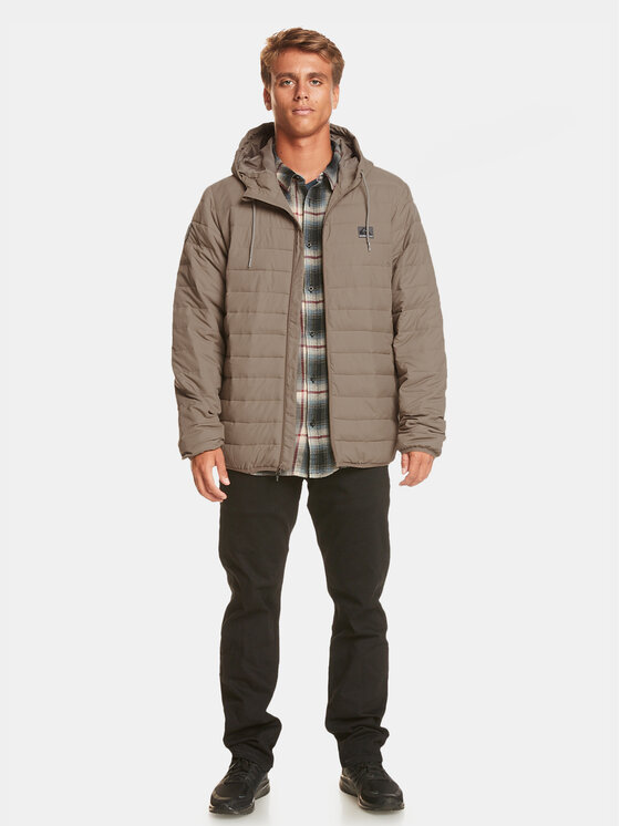Quiksilver Quiksilver Преходно яке Scaly Hood Jckt EQYJK04008 Бежов Regular Fit