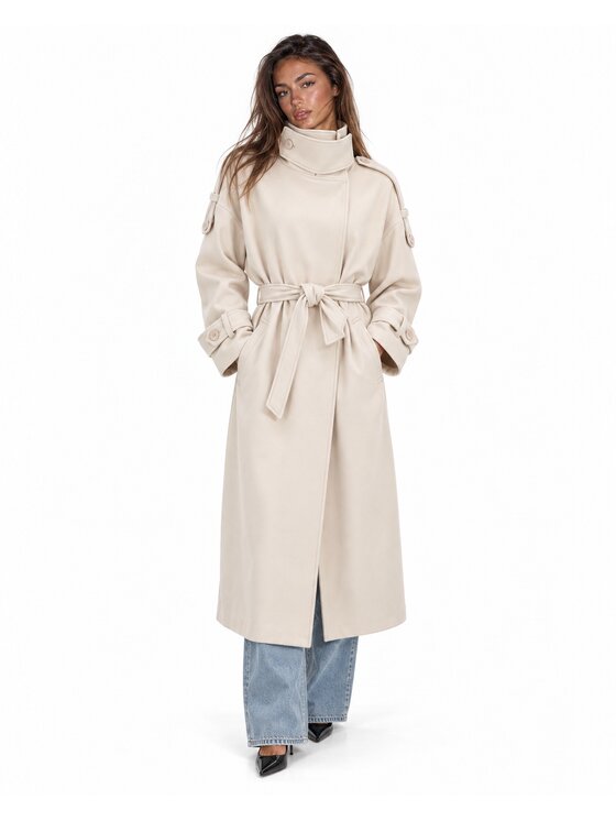 Agatha Studio Agatha Studio Płaszcz przejściowy A26ZS-7X-K01 Beżowy Regular Fit