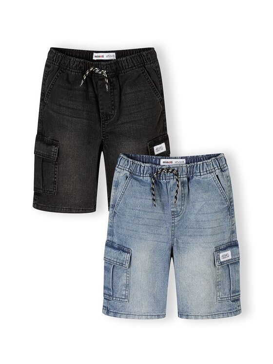 minoti minoti Szorty jeansowe 29SHORT251 Granatowy Regular Fit