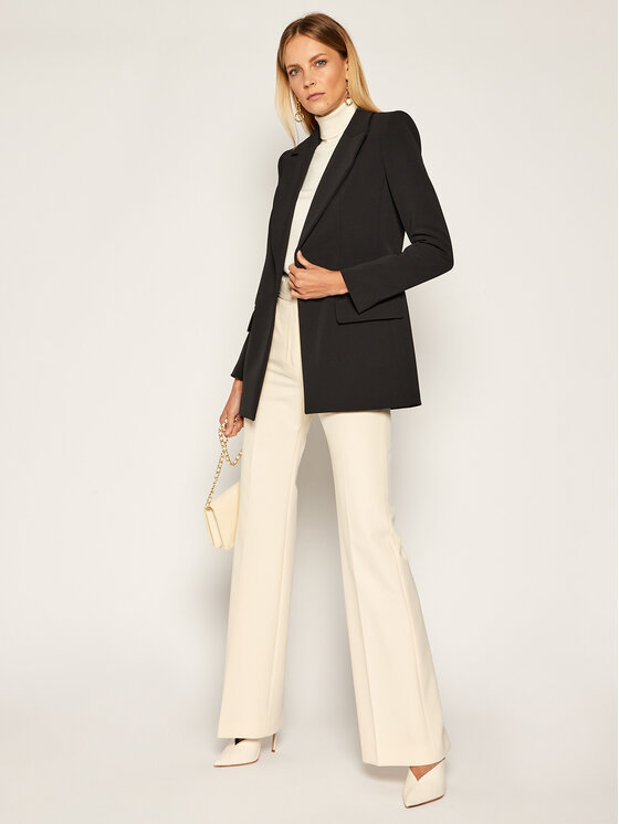 Elisabetta Franchi Elisabetta Franchi Marynarka GI-945-06E2-V409 Czarny Regular Fit