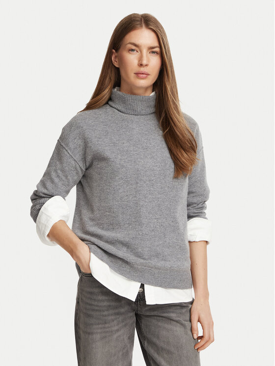 Marella Marella Поло 2625366262200 Сив Regular Fit