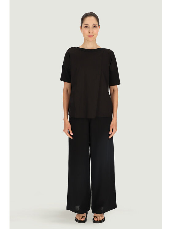 Deni Cler Milano Deni Cler Milano Bluza T-DC-W202-E2-10-90-1 Czarny Oversize