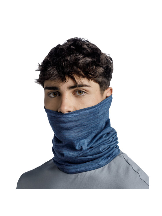 Buff Buff Scaldacollo Buff Merino Lightweight Tube Scarf Blu
