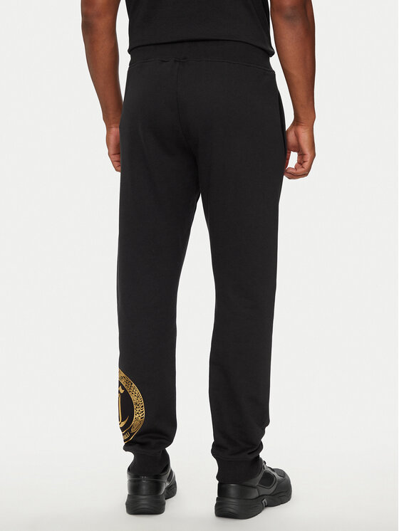 Just Cavalli Just Cavalli Spodnie dresowe 77OAAT01 Czarny Regular Fit