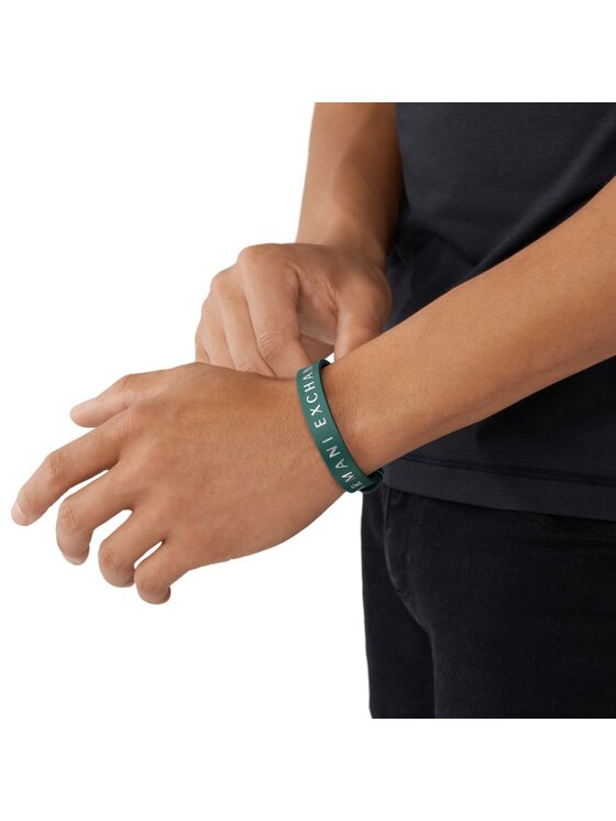 Armani Exchange Armani Exchange Bransoletka AXG0109040 Zielony
