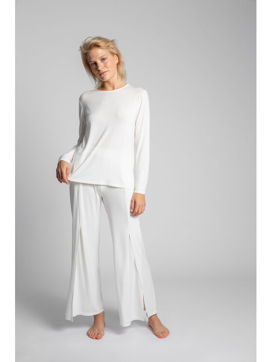 LaLupa LaLupa Bluzka LA027 Biały Comfortable Fit