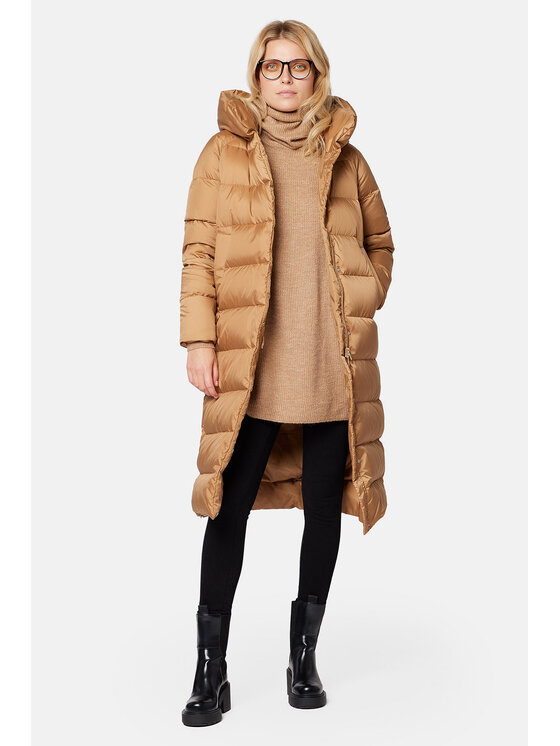 Lancerto Lancerto Kurtka puchowa Lauren KU135223000011 Brązowy Regular Fit