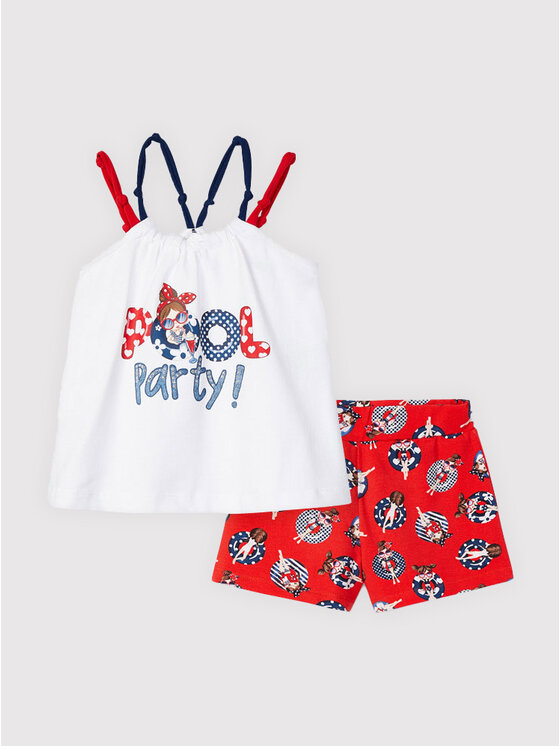 Completo top e pantaloncini 3220 Multicolore