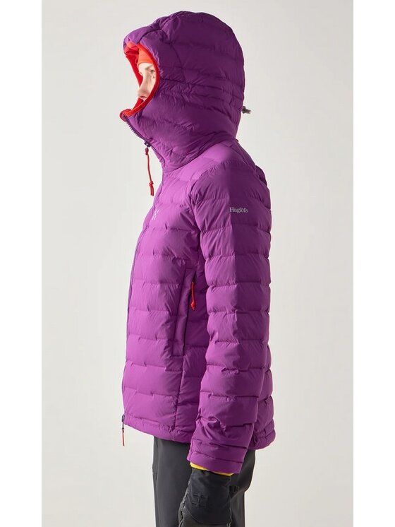Haglöfs Haglöfs Kurtka puchowa Spitz Down Hood Women Fioletowy Regular Fit