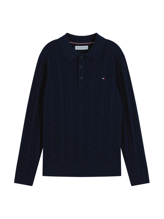 Tommy Hilfiger Tommy Hilfiger Megztinis KB0KB10624 Tamsiai mėlyna Regular Fit