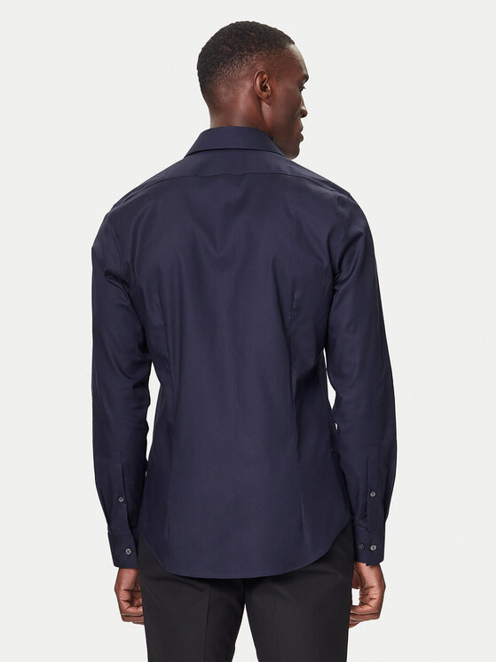 Calvin Klein Calvin Klein Košeľa LV019EU006 Tmavomodrá Slim Fit