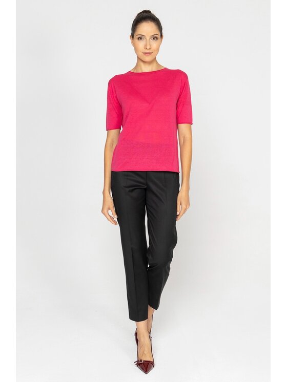 Deni Cler Milano Deni Cler Milano Bluzka T-DC-1238-D5-80-33-1 Różowy Regular Fit