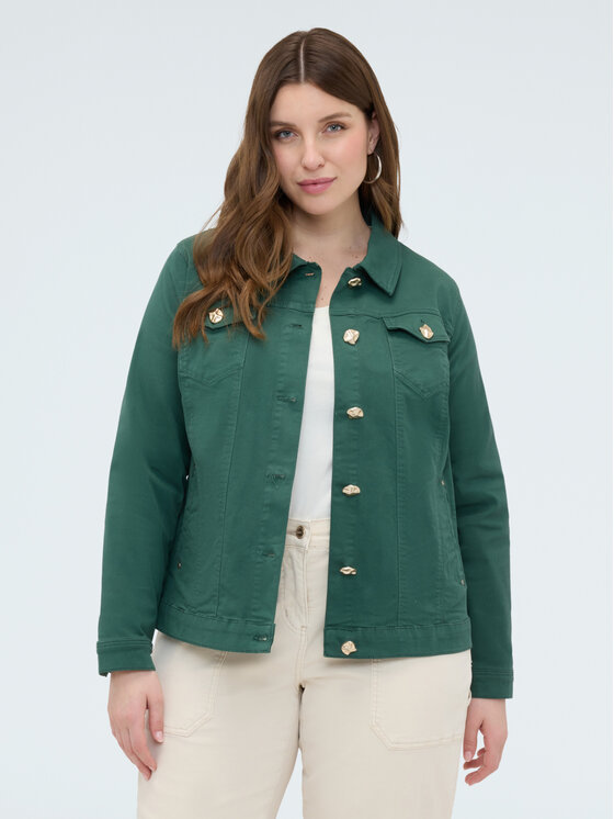 Fiorella Rubino Fiorella Rubino Kurtka jeansowa R700T001265N035 Zielony Boxy Fit