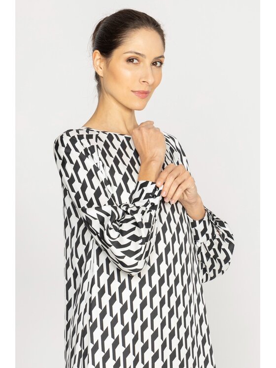 Deni Cler Milano Deni Cler Milano Sukienka koktajlowa W-DC-3498-D5-N1-16-1 Kolorowy Loose Fit