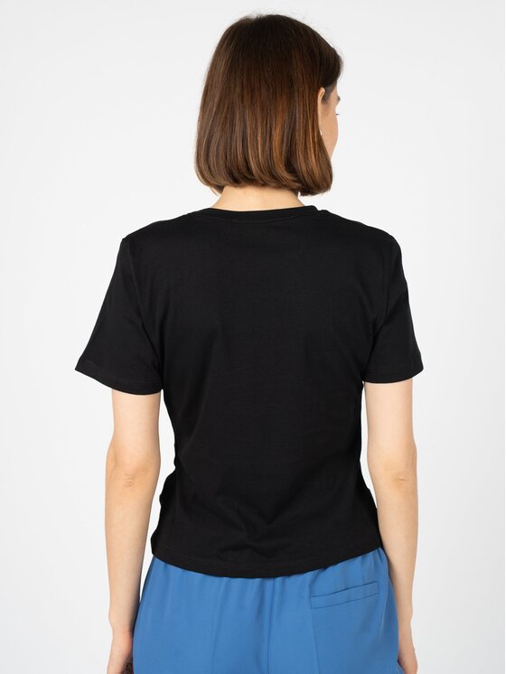 Silvian Heach Silvian Heach T-Shirt CVP23123TS Μαύρο Slim Fit