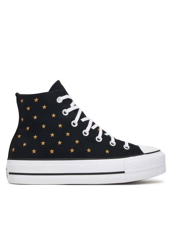 Converse Converse Кеди Chuck Taylor All Star Lift Platform Embroidered Stars A16113C Чорний