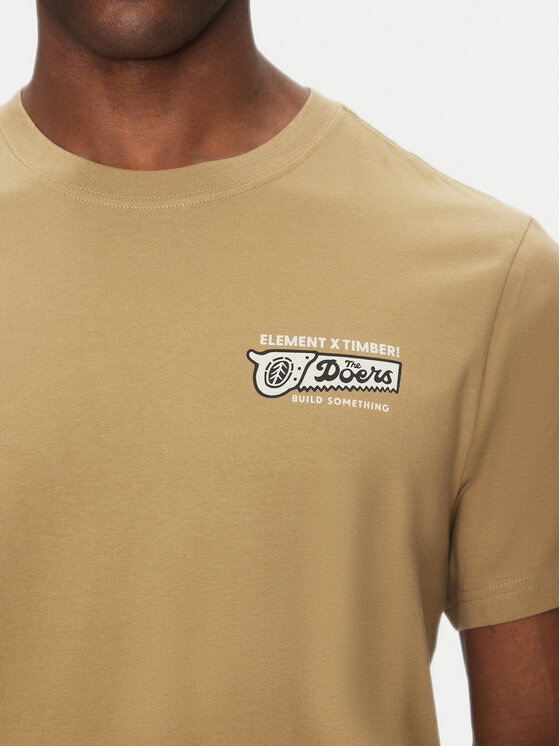 Element Element T-shirt ELYZT00519 Kaki Regular Fit