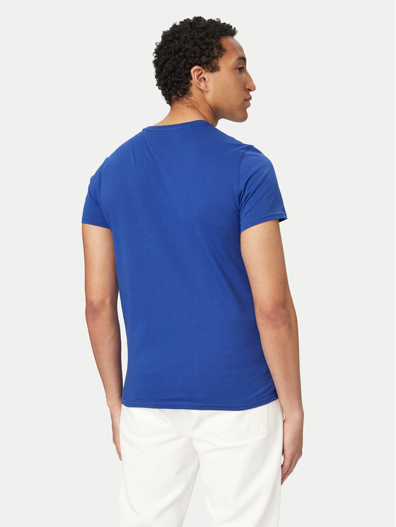 Tommy Jeans Tommy Jeans T-Shirt DM0DM04411 Blau Slim Fit