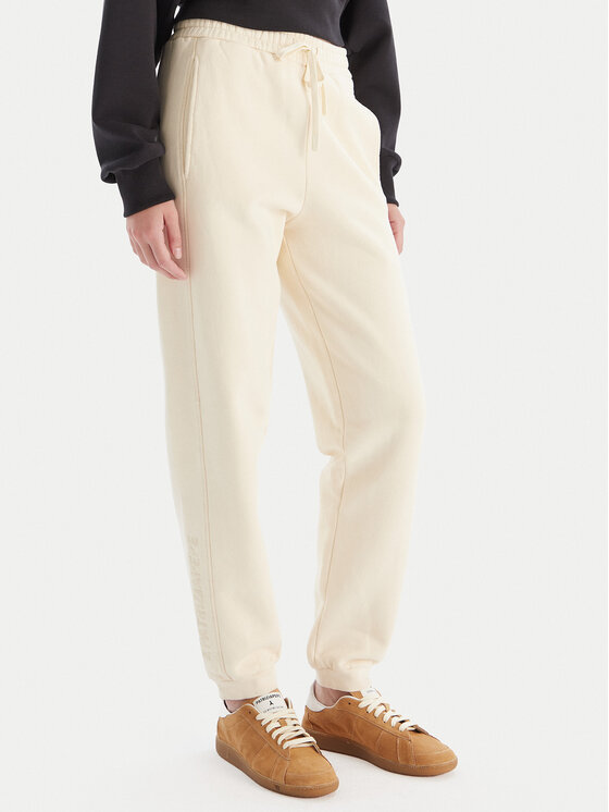 Patrizia Pepe Pantaloni trening 2P1720/J079 W405 Écru Regular Fit