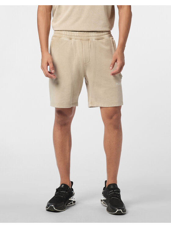 Plein Sport Plein Sport Pantaloncini 28075 Beige Jogger Fit