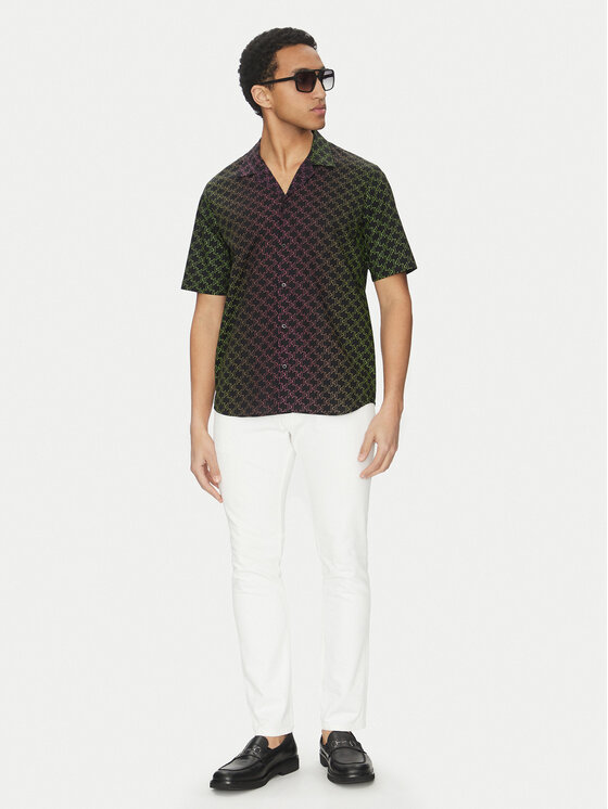 KARL LAGERFELD KARL LAGERFELD Koszula 605445 552689 Czarny Regular Fit