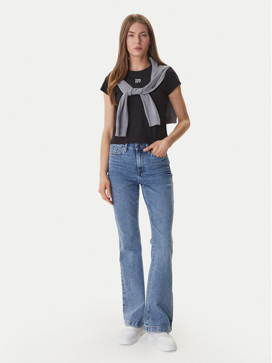 DKNY DKNY Majica DJ6T1740 Črna Regular Fit