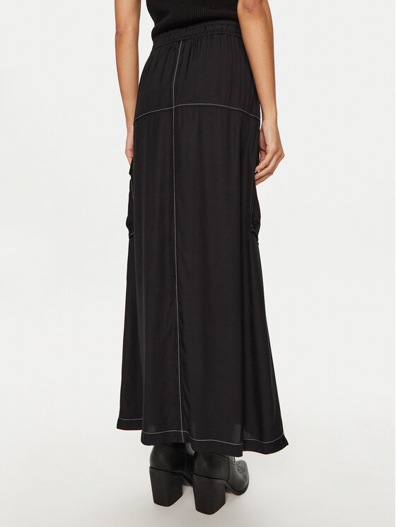 PINKO PINKO Fustă midi Gulp 103564 A1WU Negru Regular Fit
