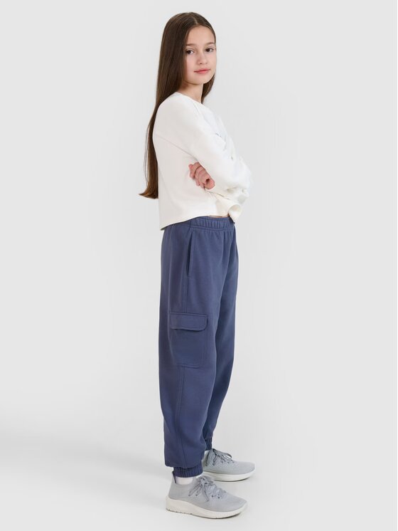 4F 4F Spodnie dresowe 4FJWspring_summer_2025TTROF1135 Szary ciemny Regular Fit