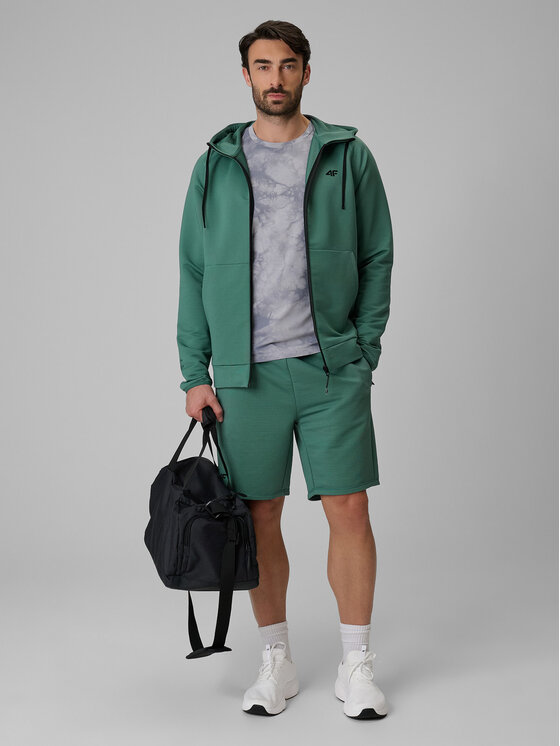 4F 4F Bluza techniczna NO LIMITS Turkusowy Regular Fit