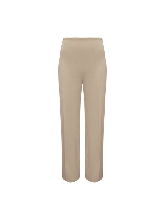 La Mania La Mania Pantalone da abito ROMANTIC Beige Casual Fit