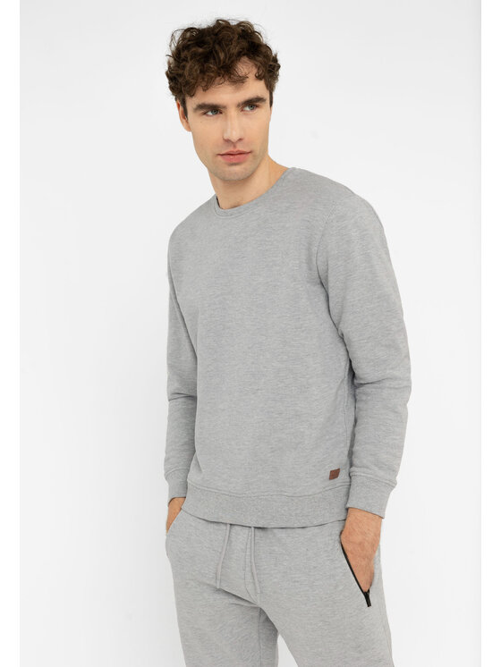 Volcano Volcano Bluza B-ANDY Szary Regular Fit