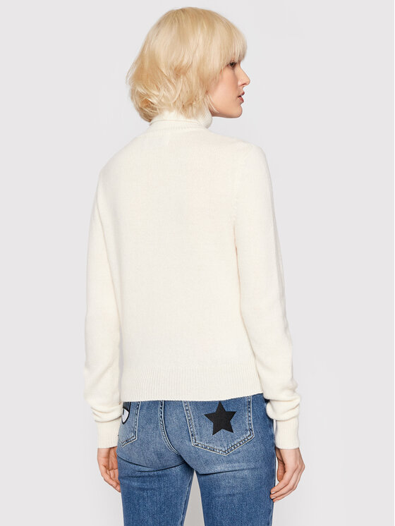 Chiara Ferragni Chiara Ferragni Rollkragenpullover 71CBFM02 Beige Regular Fit