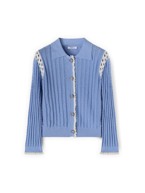Motivi Motivi Sweter M136W003826N0R4 Turkusowy Slim Fit