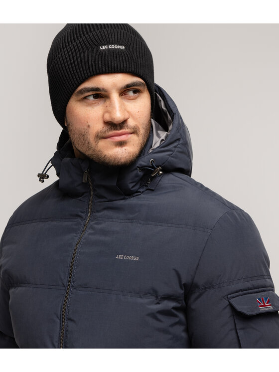 Lee Cooper Lee Cooper Kurtka puchowa BRIAN3 8215 Granatowy Regular Fit