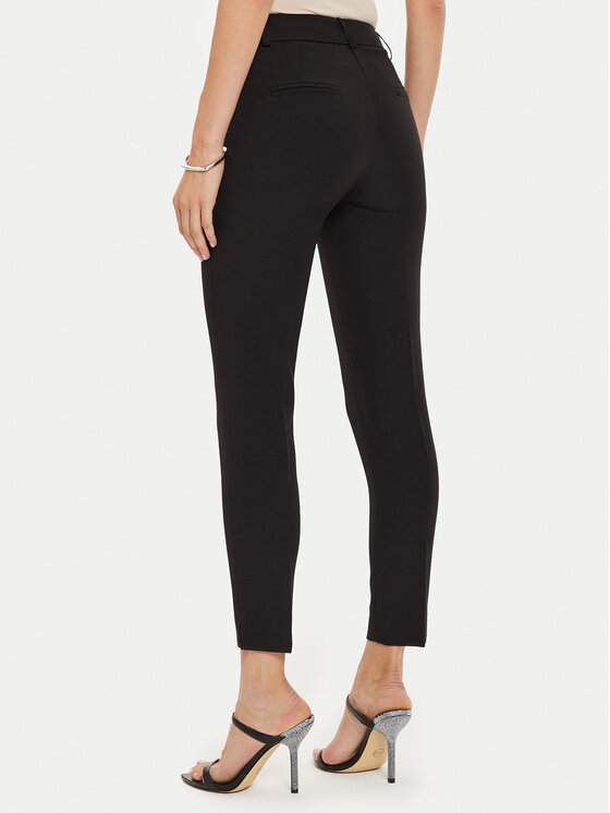 Maryley Maryley Spodnie materiałowe 24IB52Z/M19/43NE Czarny Regular Fit