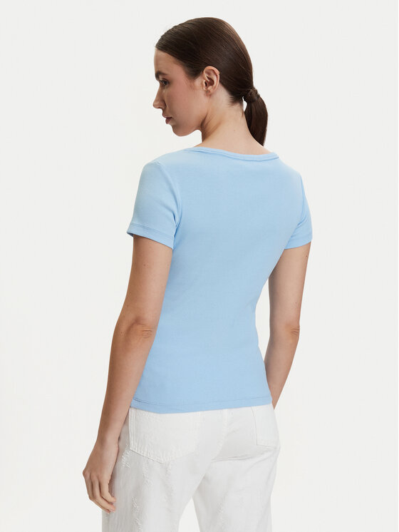 Tommy Jeans Tommy Jeans Тишърт DW0DW17385 Светлосин Slim Fit