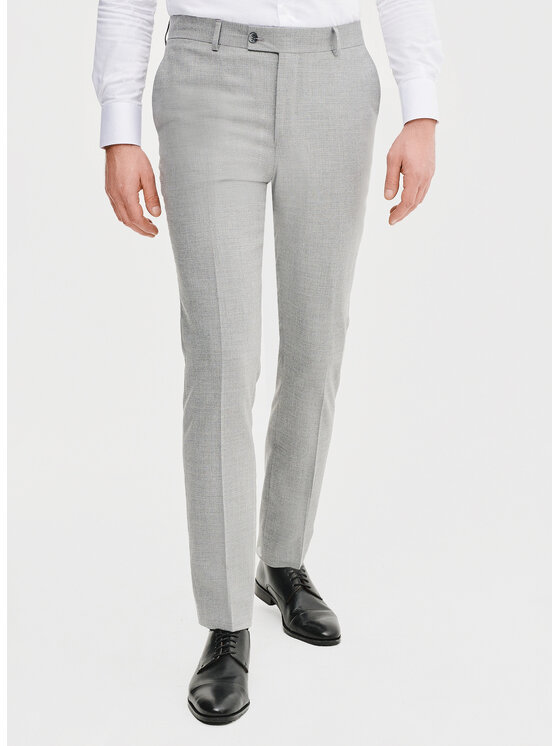 Pako Lorente Pako Lorente Spodnie garniturowe P25SF-6G-025 Szary Slim Fit