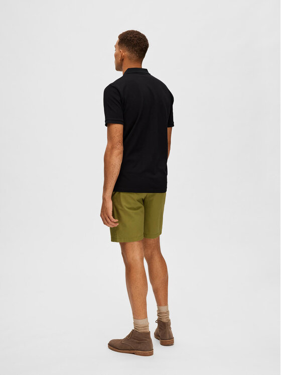 Selected Homme Selected Homme Polo 16087839 Crna Regular Fit