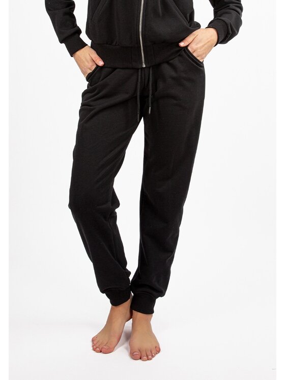 DKaren Sport DKaren Sport Spodnie dresowe DK-K-B21 Czarny Classic Fit