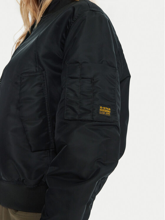G-Star Raw G-Star Raw Bomber striukė D26973 C143 Juoda Loose Fit