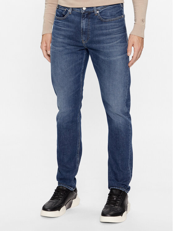 Calvin Klein Jeans Jeans Hlače J30J323372 Mornarsko Modra Slim Fit