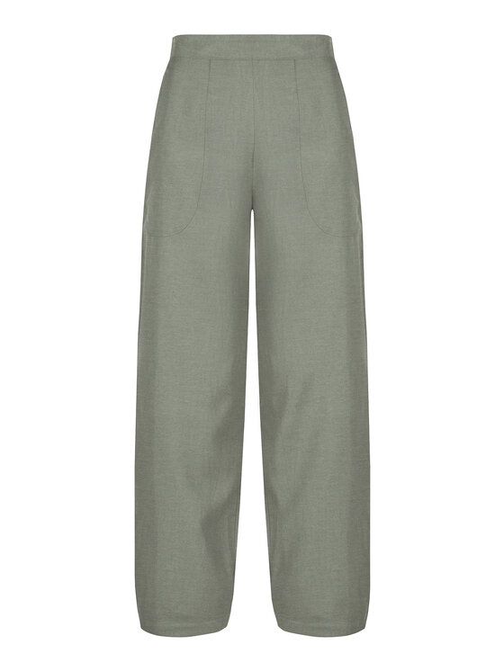 Feba Feba Pantaloni di tessuto F250 Cachi Comfort Fit